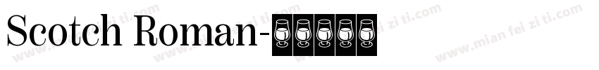 Scotch Roman字体转换